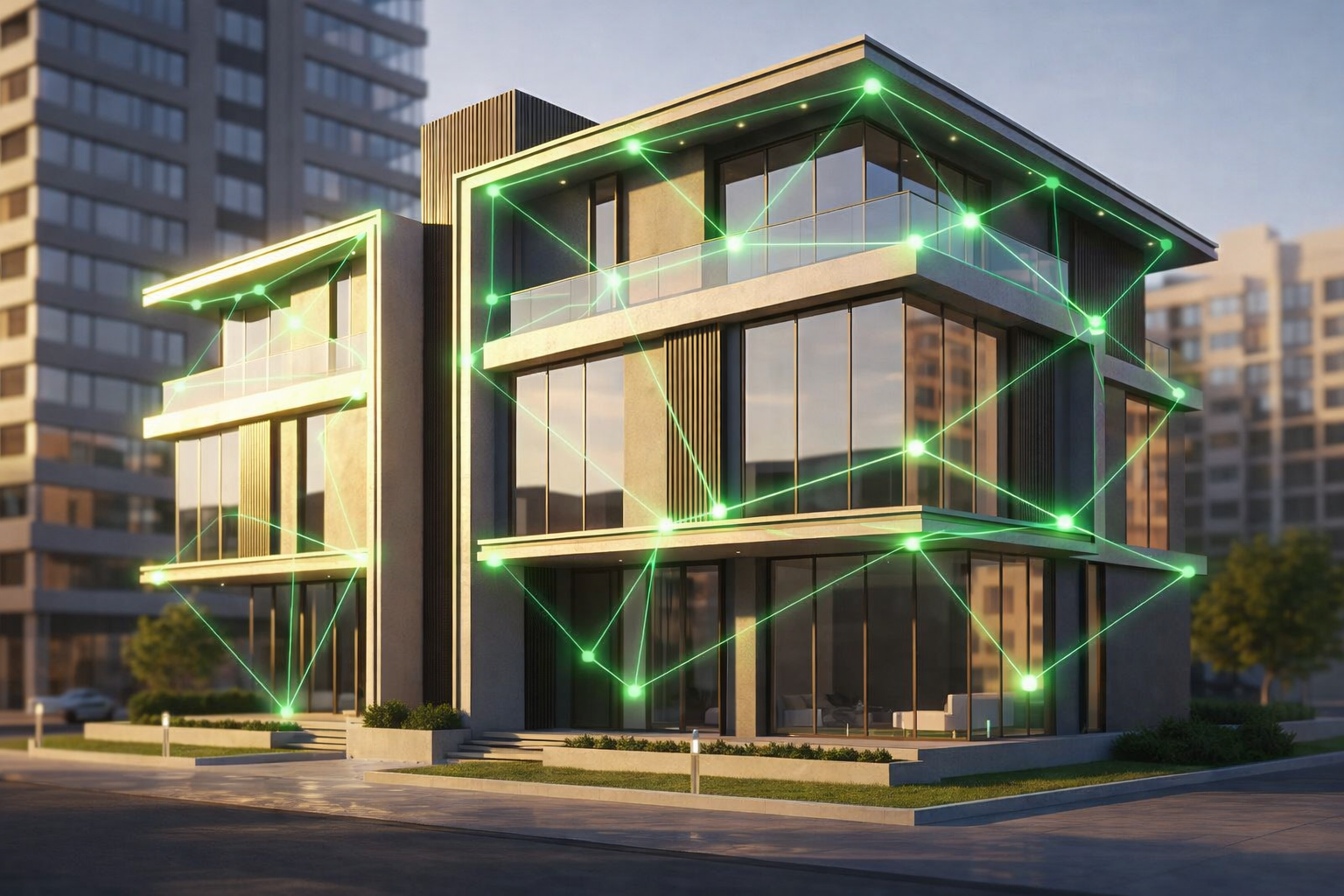 Installation Ajax pour professionnels — bâtiment tertiaire sécurisé