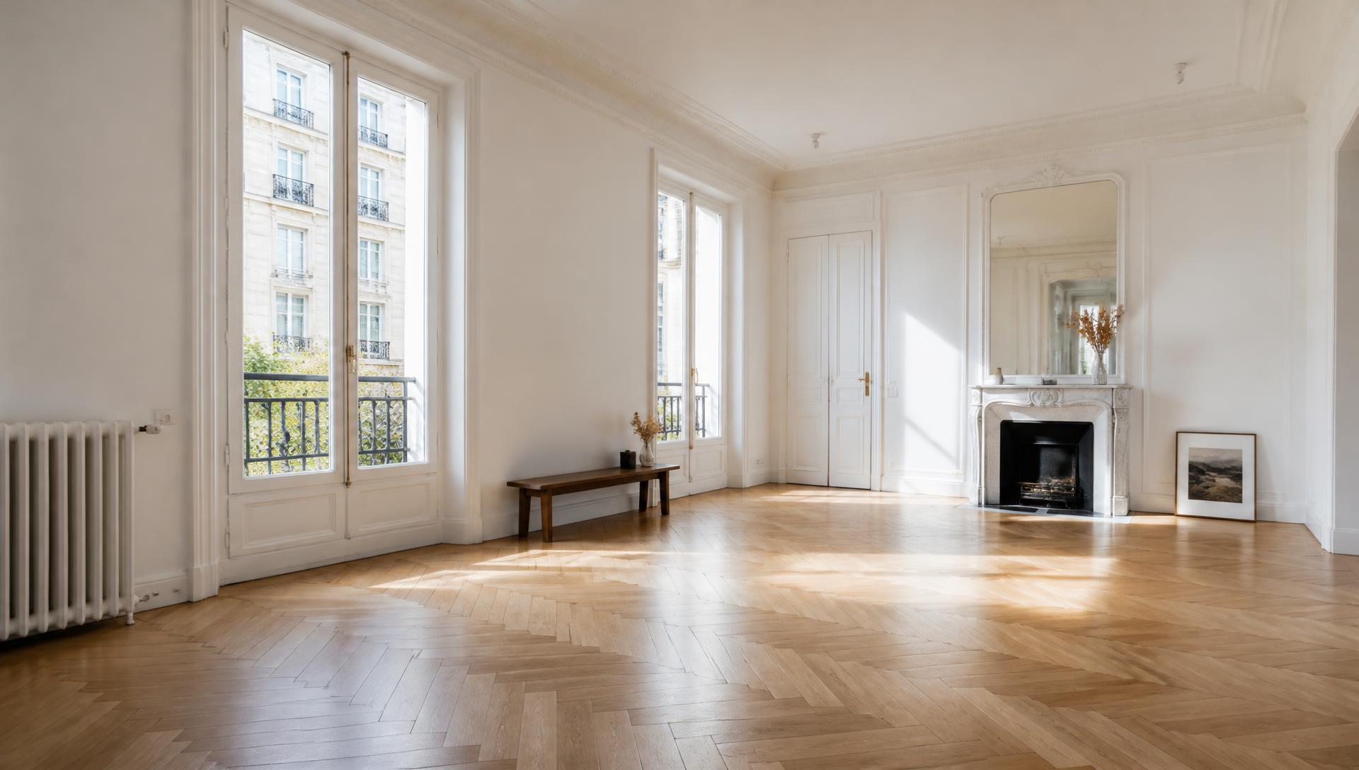 Appartement haussmannien parisien équipé d'une alarme connectée