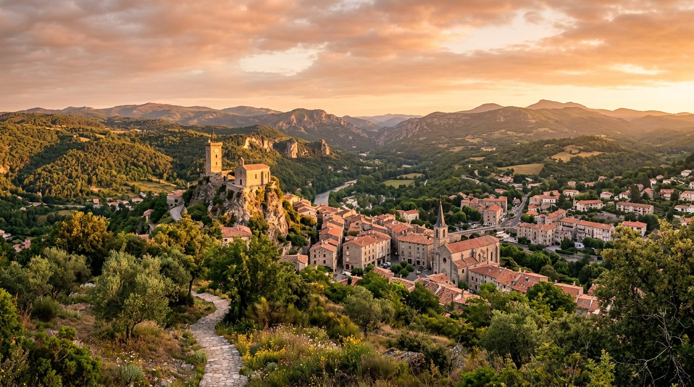 Paysage du Ardèche (07) : Auvergne-Rhône-Alpes