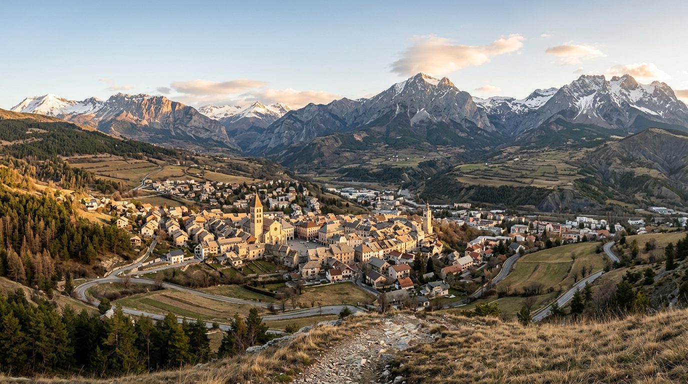 Paysage du Hautes-Alpes (05) : Provence-Alpes-Côte d'Azur