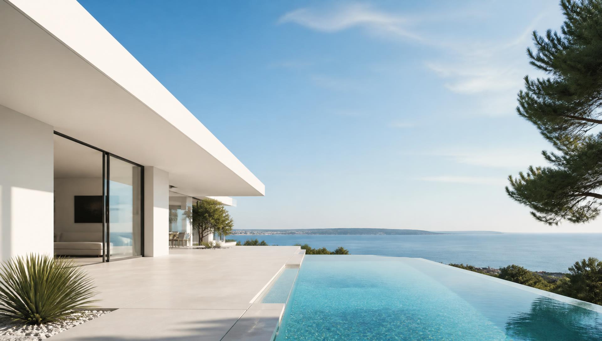 Villa contemporaine sur la Côte d'Azur sécurisée par Ajax Systems